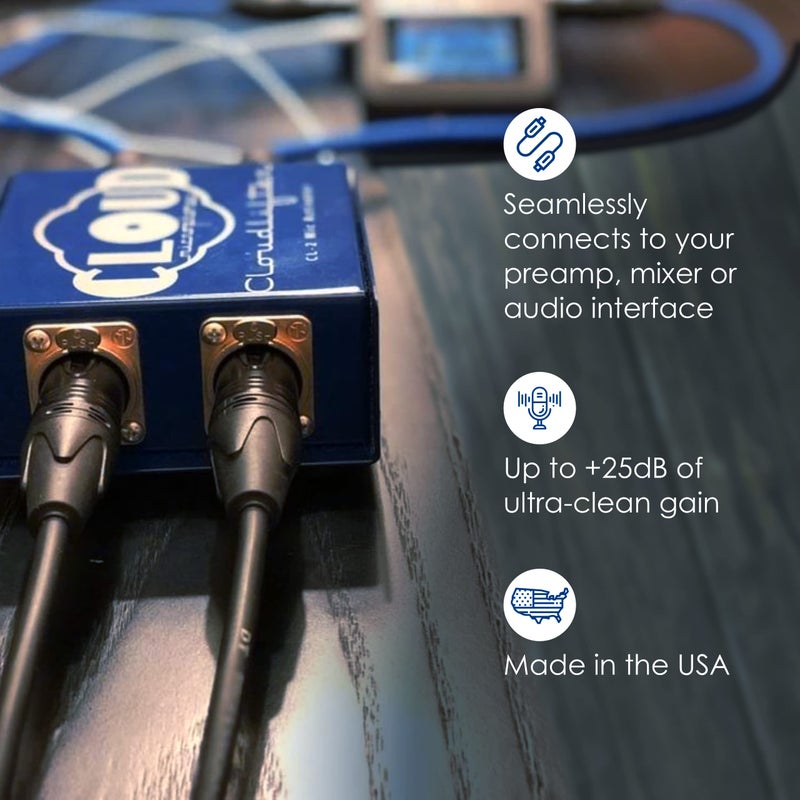 Cloud Microphones ميكروفونات سحابية - منشط ميكروفون Cloudlifter CL-2 - مضخم صوت ميكروفون فائق النظافة - صنع في الولايات المتحدة الأمريكية - Image 4